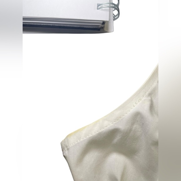 Banana Republic New NWT White Cotton Cummerbund Tank Size 0 - Picture 5 of 7